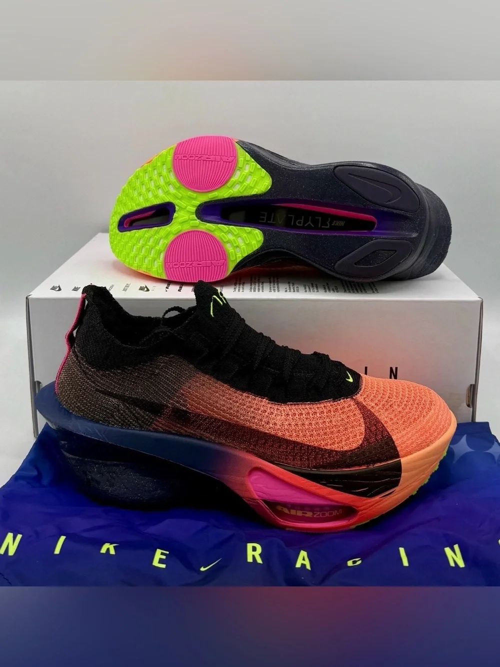 Nike Alphafly Next% 3 Orange Pulse Running Shoes IO9559-800 Wmns 7 8 10.5